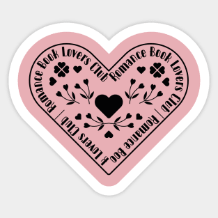 Love Book Club | Romance Book Club | Book themed Sticker